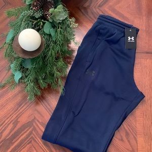 Mens Navy Under Armour Sweatpants